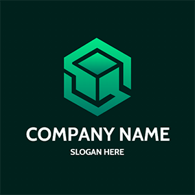 立方體Logo Cube Shape Simple Future logo design