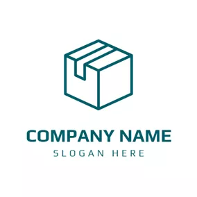 Cube Logo Cubic Storage Box logo design