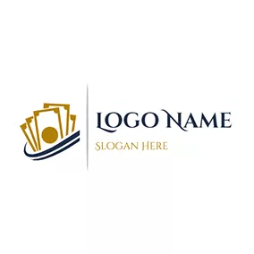 Buchhaltung Logo Curve Money and Accounting logo design