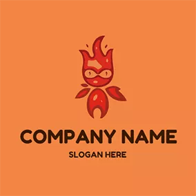 Design Logo Cute Abstract Fire Boy logo design