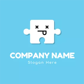 Animated Logo Cute Pattern and Puzzle logo design