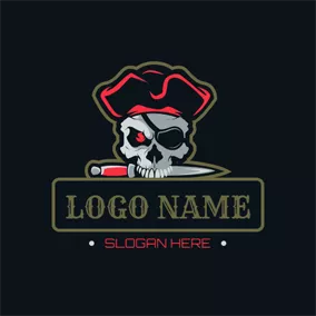 Logótipo Piratas Dagger and Sea Poacher logo design