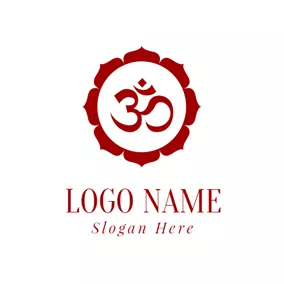 Logotipo Casual Dark Red Bud logo design