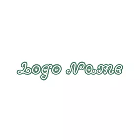 Logotipo De Ecología Decorated Flourish Beautiful Font logo design
