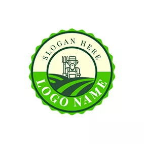 Field Logo Decoration Cropland Annulus Farmer logo design