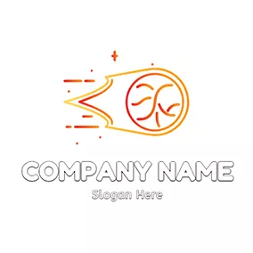 Fire Logo Decoration Speed Fireball logo design