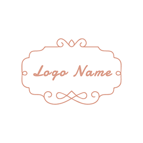 Frame Logo Decoration Text Signature logo design