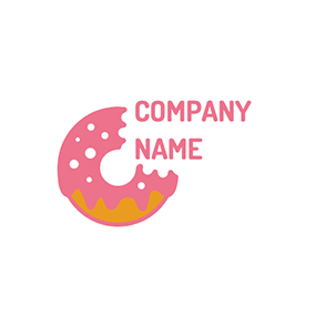 かみつくロゴ Delicious Doughnut logo design