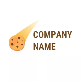 餅乾logo Delicious Yellow Cookies logo design