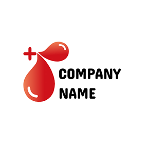 血のロゴ Design Cross Blood logo design