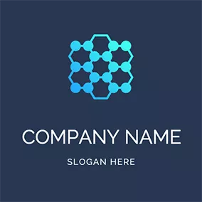 Design Logo Design Flat Abstract Molecule logo design