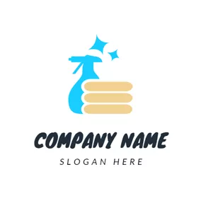 Cleaning Logo Detergent and Tack Cloth logo design
