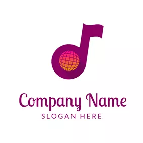 Logotipo De Dvd Disco Music Symbol logo design