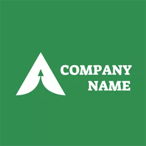 企業のロゴ Double White Arrows logo design