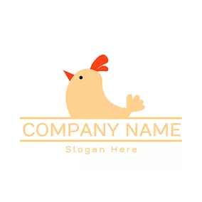 Chick Logo Drawing Cute Chick logo design
