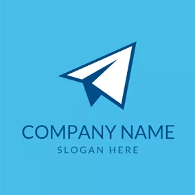 Luft Logo Dream Paper Airplane logo design