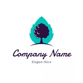Fresh Logo Drop Shape and Mulberry logo design