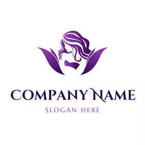 エレガントなロゴ Elegant Lady logo design