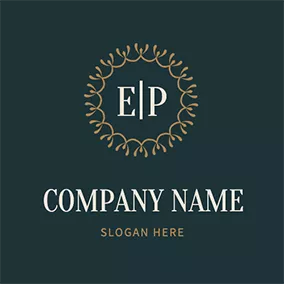 金色 Logo Ep Icon logo design