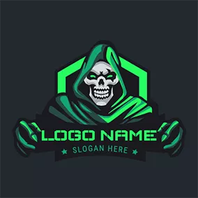 Logotipo De Peligro Evil Villain logo design