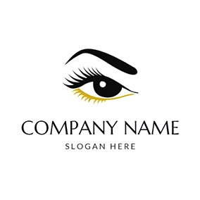 Zeichnen Logo Eyebrow Eyelash and Beauty logo design