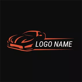 Car Service Logo Fascinating Orange Car logo design