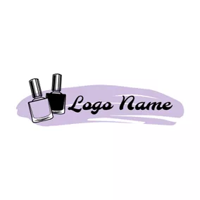 Logotipo De Marca De Moda Fashion and Beauty Nails logo design