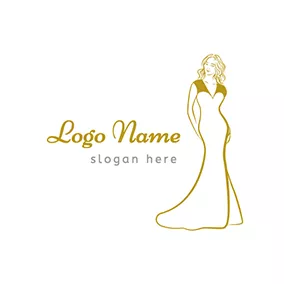 Costume Logo Fashion and Modern Bride logo design