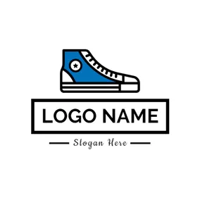 滑冰Logo Fashion Sneaker Shoe logo design