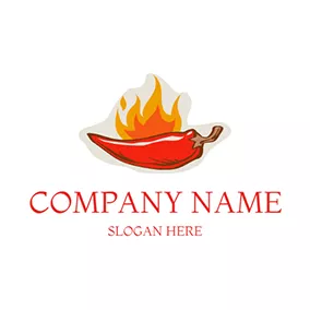 Chili Logo Fire Spicy Chili logo design