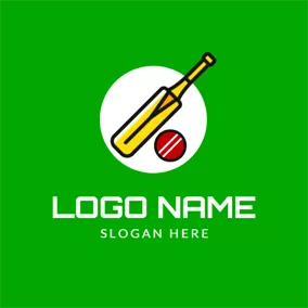 Logótipo Morcego Flat Bat and Cricket logo design