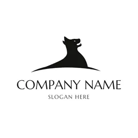 Carnivore Logo Flat Black Wildcat Icon logo design