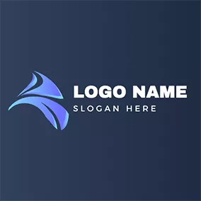 Business Logo Fly 3D Simple Modern Futuristic logo design