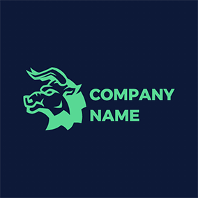 Logotipo De Animal Fortnite Bull Head logo design