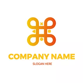 Symmetrical Logos Fortnite Curve Line logo design