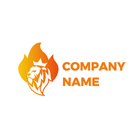 Animal Logo Fortnite Fire Lion logo design