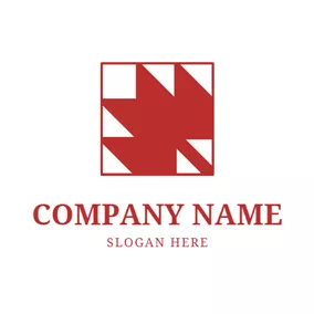 地図ロゴ Frame and Maple Leaf logo design