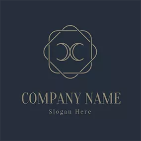 Logotipo Vintage Frame Square Vintage Letter C C logo design