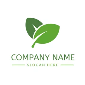 春天logo Fresh Green Leaf logo design