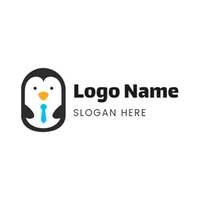 Logótipo Fruta Fruity and Likable Penguin logo design
