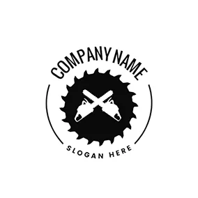 ギアロゴ Gear and Saw logo design