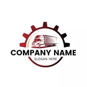 Design Logo Gear Circle Trucks Design logo design