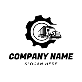 LKW Logo Gear Vehicle Trucks logo design