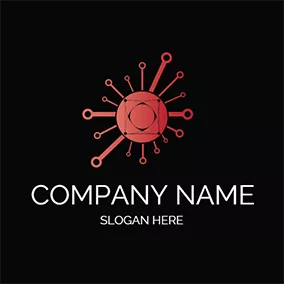 Circuit Logo Geometric Circuit Shape Future logo design