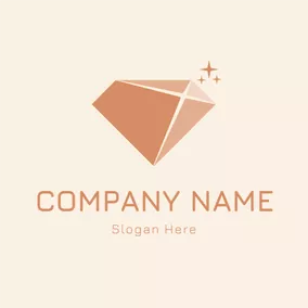 Illustration Logo Geometrical and Precious Diamond logo design