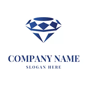 蓝宝石 Logo Geometrical Sapphire Logo logo design