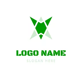 Green Logo Geometrical Tortoise logo design