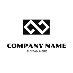 Corporate Logo Geometrical White Infinity logo design