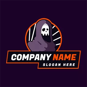 Zombie Logo Ghost Villain logo design