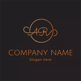 Logotipo A Golden Circle and Winding Letter logo design